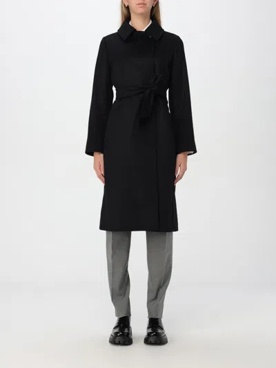 Max Mara Coat  Studio Woman Color Black In Schwarz