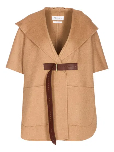 Max Mara Coat  In Neutral