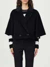 Max Mara Galea Caban Coat In Black