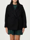 Max Mara Coat  Woman Color Black In Black