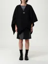 Max Mara Black Serra Capes In Black