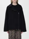 Max Mara Oversized Wool Caban Coat In 黑色