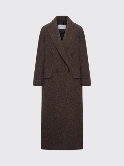 Max Mara Coat  Woman Color Black In Brown