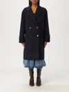 Max Mara Nogara Double Breasted Midi Coat In Blue