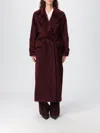 Max Mara Coat  Woman Color Burgundy In Burgundy