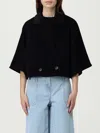 Max Mara Galea Caban Coat In Black