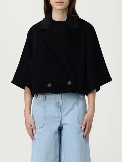 Max Mara Coat  Woman Color Camel In Black