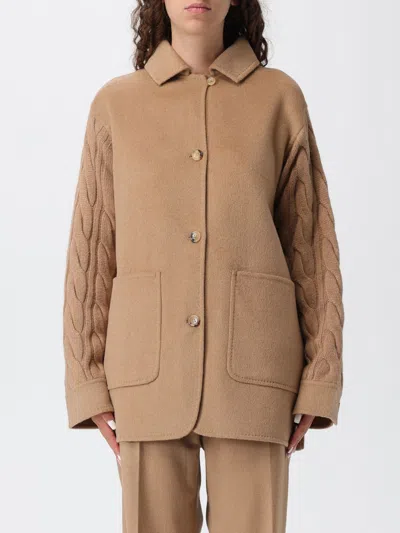 Max Mara Coat  Woman Color Camel In Brown