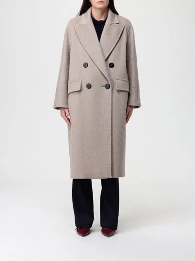 Max Mara Coat  Woman Color Earth In Gray