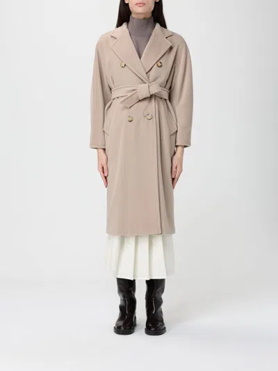 Max Mara Coat  Woman Color Ecru In Sand