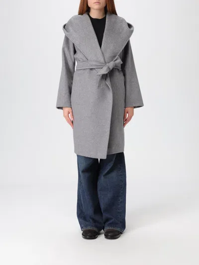 Max Mara Coat  Woman Color Grey In Gray