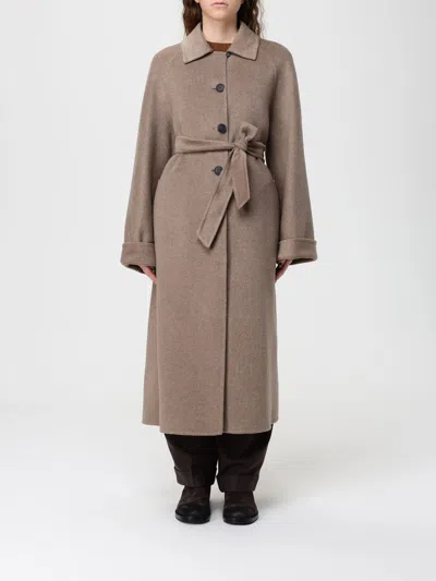 Max Mara Coat  Woman Color Hazel In Brown