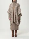Max Mara Brown Neutral Capes In Brown
