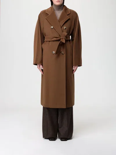 Max Mara Coat  Woman Color Leather In Brown