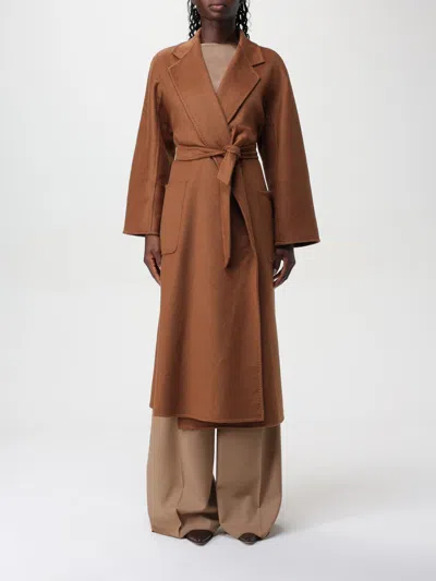 Max Mara Coat  Woman Color Leather In Leder
