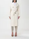Max Mara Coat Woman White In White