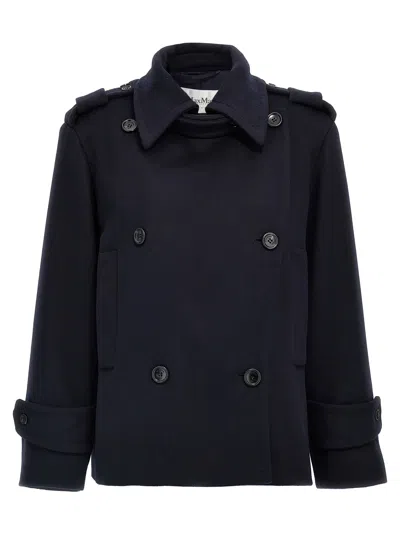 Max Mara Coat In Navy
