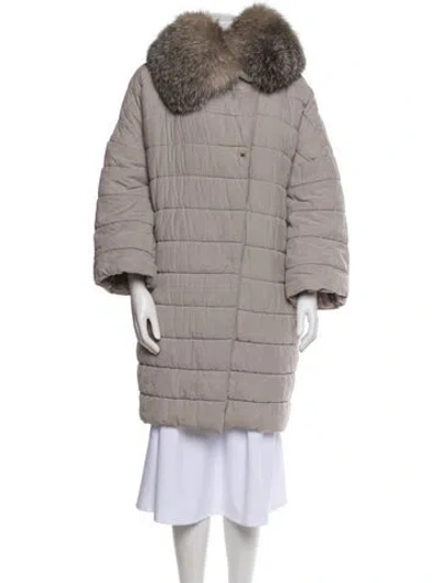 Pre-owned Max Mara Coat In Neutral