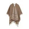 Max Mara Hilde Wool Cape In Nude