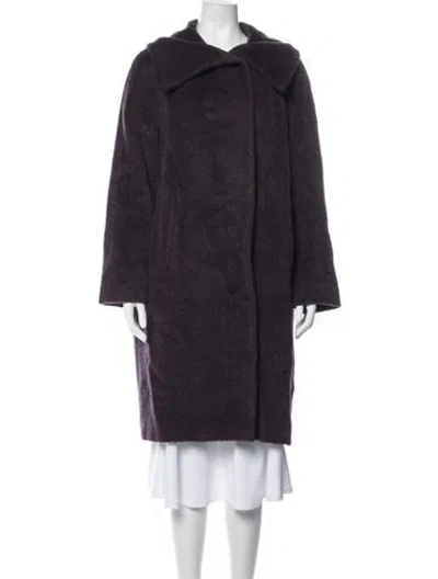 Pre-owned Max Mara Coat In Purple