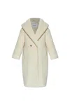 Max Mara Teddy Bear Coat In White