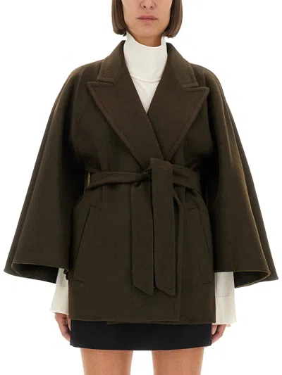 Max Mara Coat "verna" In Green