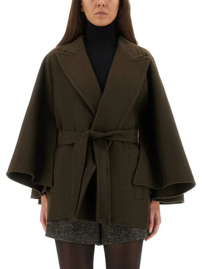 Max Mara Coat "verna" In Green