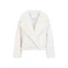 Max Mara Oggeri Teddy Camel Hair And Silk-blend Jacket In White