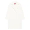 Max Mara Double-breasted Coat In White