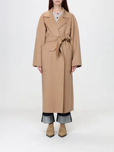Max Mara Coat Woman Color Camel In Neutral
