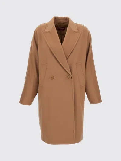 Max Mara Coat Woman Color Camel In Brown