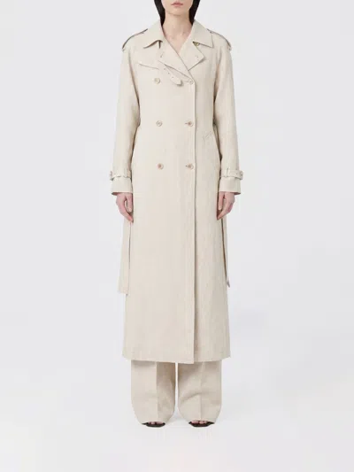 Max Mara Coat Woman In Neutral