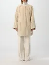 Max Mara Coat Woman Ivory Women In Cream