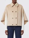 Max Mara Double-breasted Cape Coat In Brown