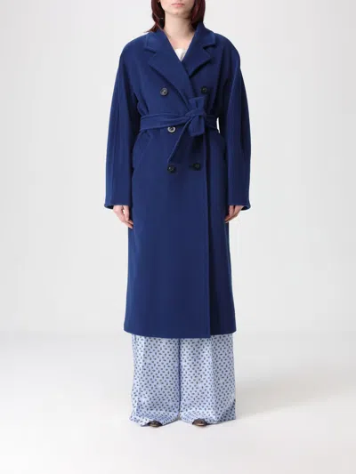 Max Mara Coat Woman  In Blue