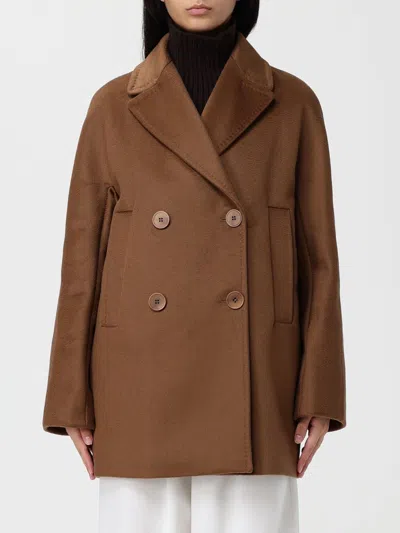 Max Mara Coat Woman  In Brown