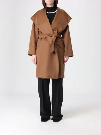 Max Mara Coat Woman  In Brown