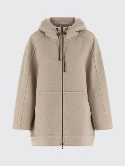 Max Mara Coat  Woman Color Beige In Neutral