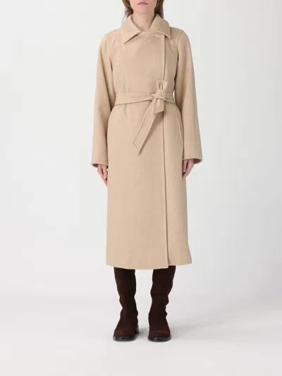 Max Mara Coat Woman  In Neutral