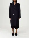 Max Mara Studio Licenza Double-breasted Coat In Blue