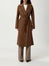 Max Mara Long-sleeved Coat In Brown