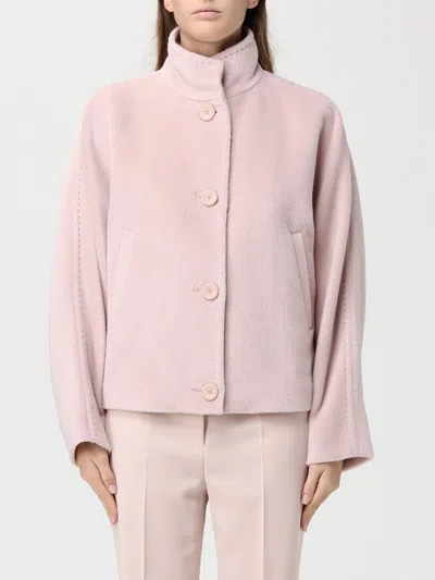 Max Mara Coat Woman  Studio In Pink
