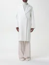 Max Mara Long-sleeved Coat In White