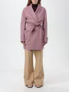 Max Mara Coat Woman Pink In Pink