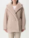 Max Mara Coat Woman Sand In Cream