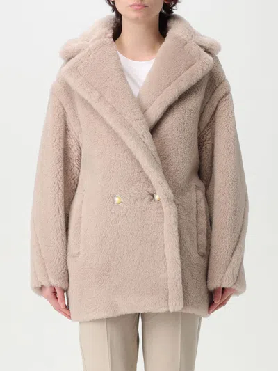 Max Mara Coat Woman Sand In Cream