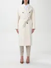 Max Mara Coat Woman White In White