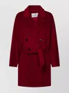 MAX MARA COAT WOOL BLEND BELTED WAIST