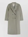 Max Mara Coat Wool Tortoiseshell Buttons In Green