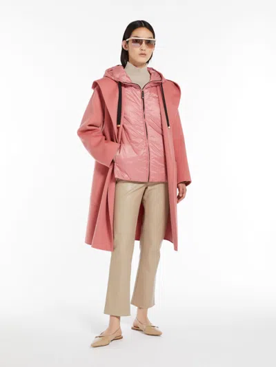 Max Mara Coated Fabric Trousers In Beige